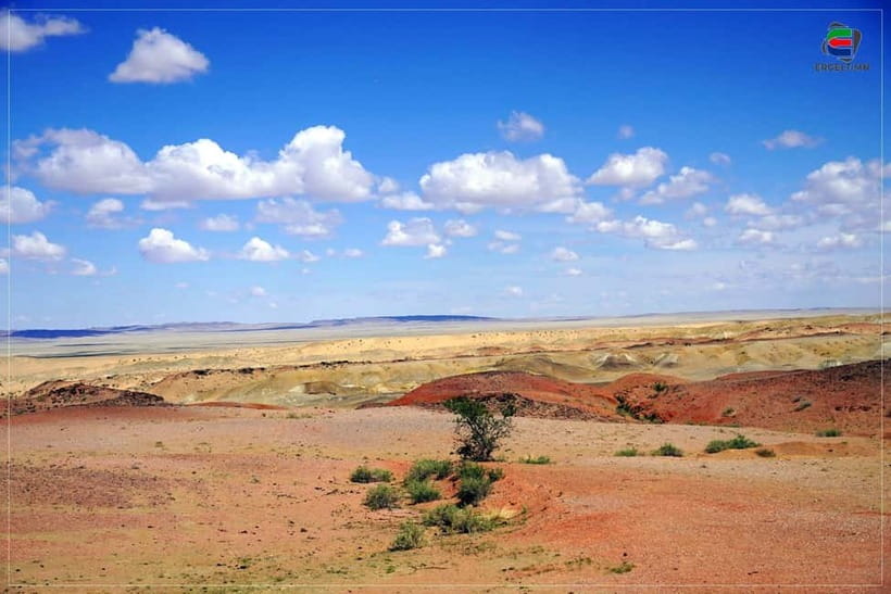 Chinggis statue, Terelj NP Gobi by train Visit World energy - Boarding the overnight train to Sainshand