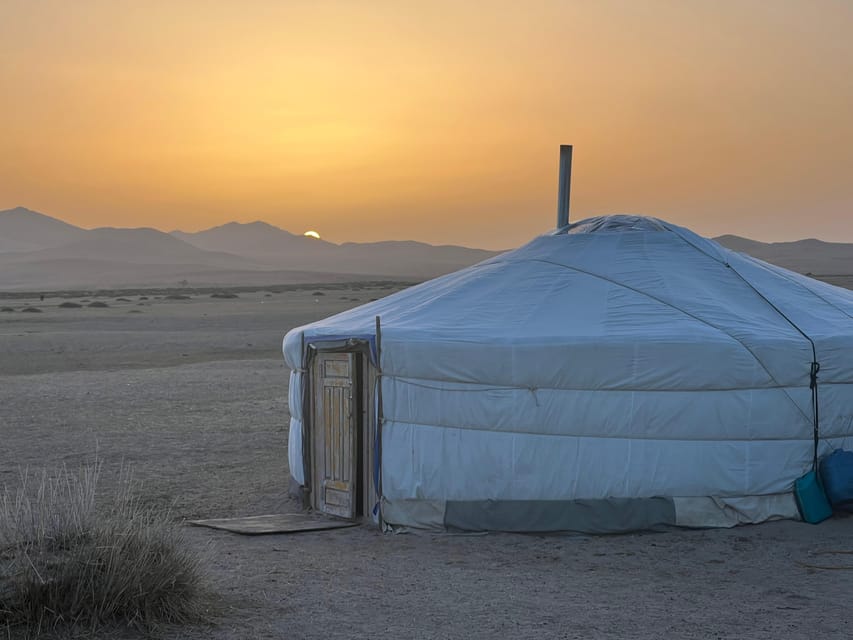 From Ulaanbaatar: Semi Gobi and Ancient Kharkhorin Tour - Sleeping in a ger near the mountains